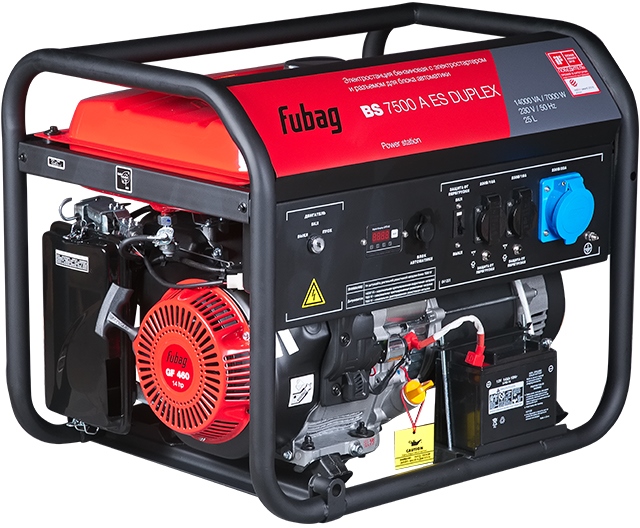 Бензиновый генератор Fubag BS 7500 A ES DUPLEX