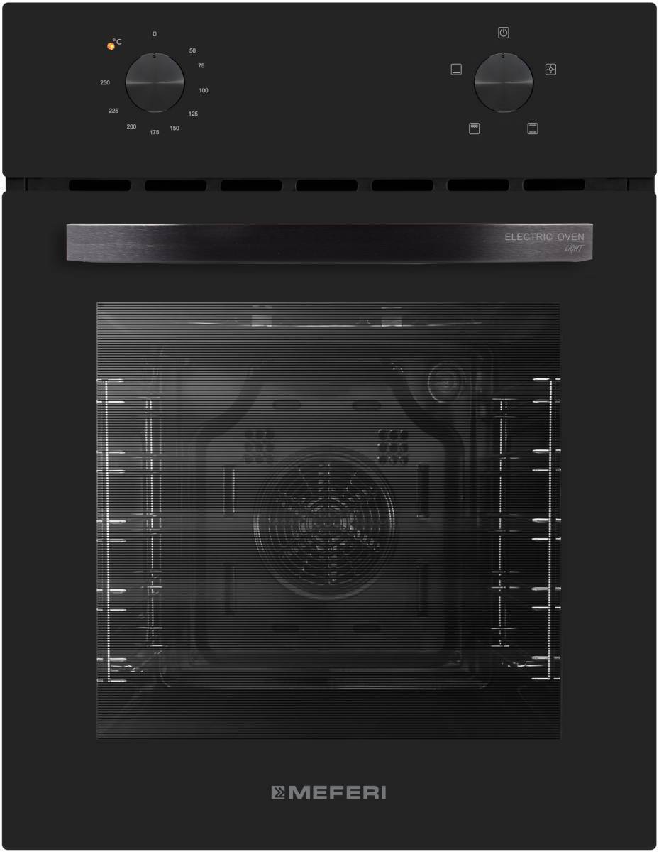 Духовой шкаф электрический Meferi MEO454BK LIGHT, черный