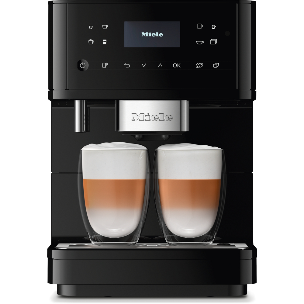 Кофемашина автоматическая Miele CM 6160 MilkPerfection ObsidianBlack, чёрный обсидиан