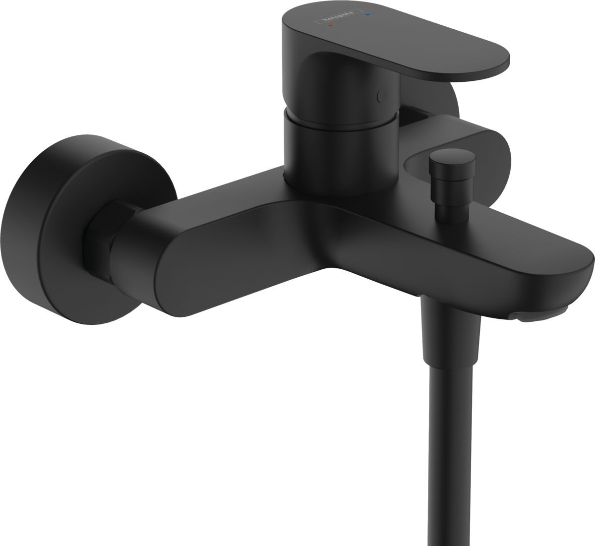 Смеситель для ванны и душа Hansgrohe Rebris S 72440670, матовый черный