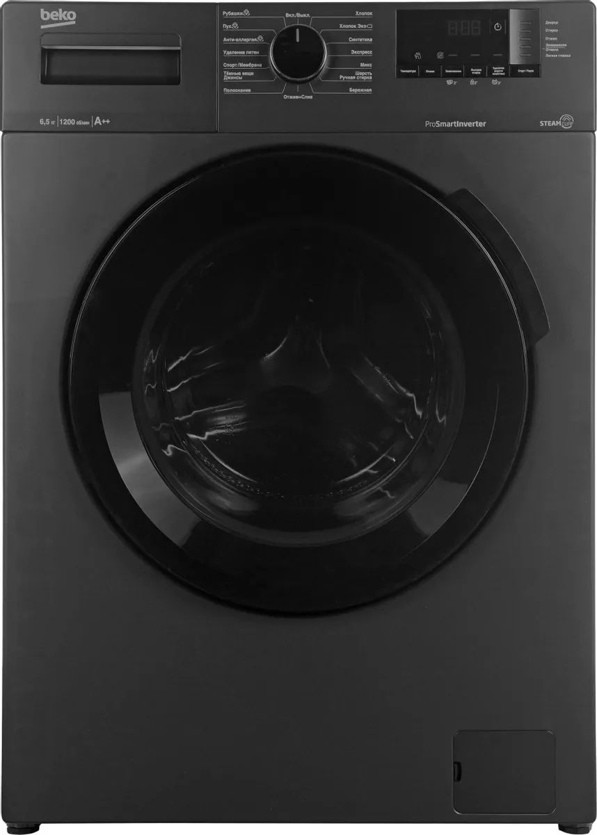 Стиральная машина Beko WSPE6H612A, антрацит