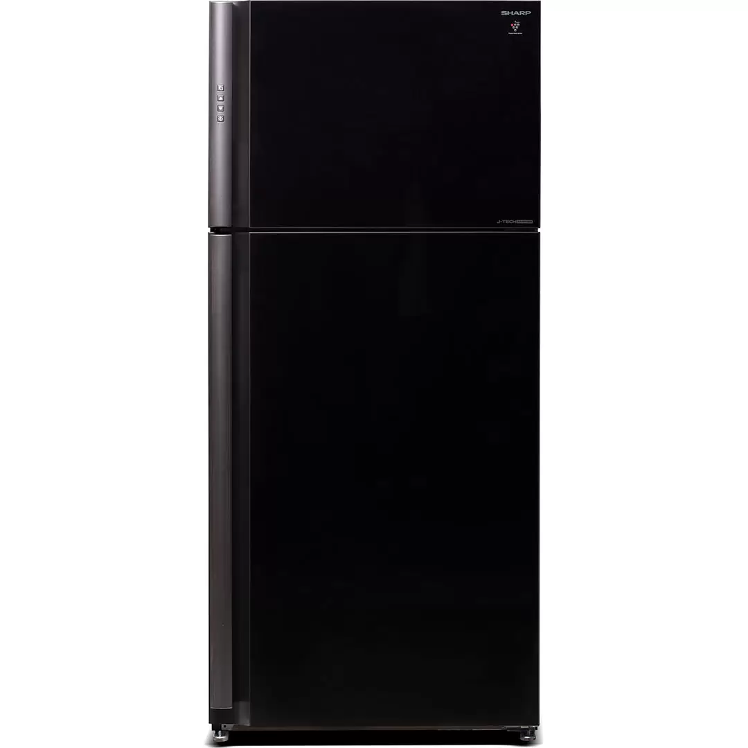 Холодильник Sharp SJ-XP59PG-BK, черный/стекло