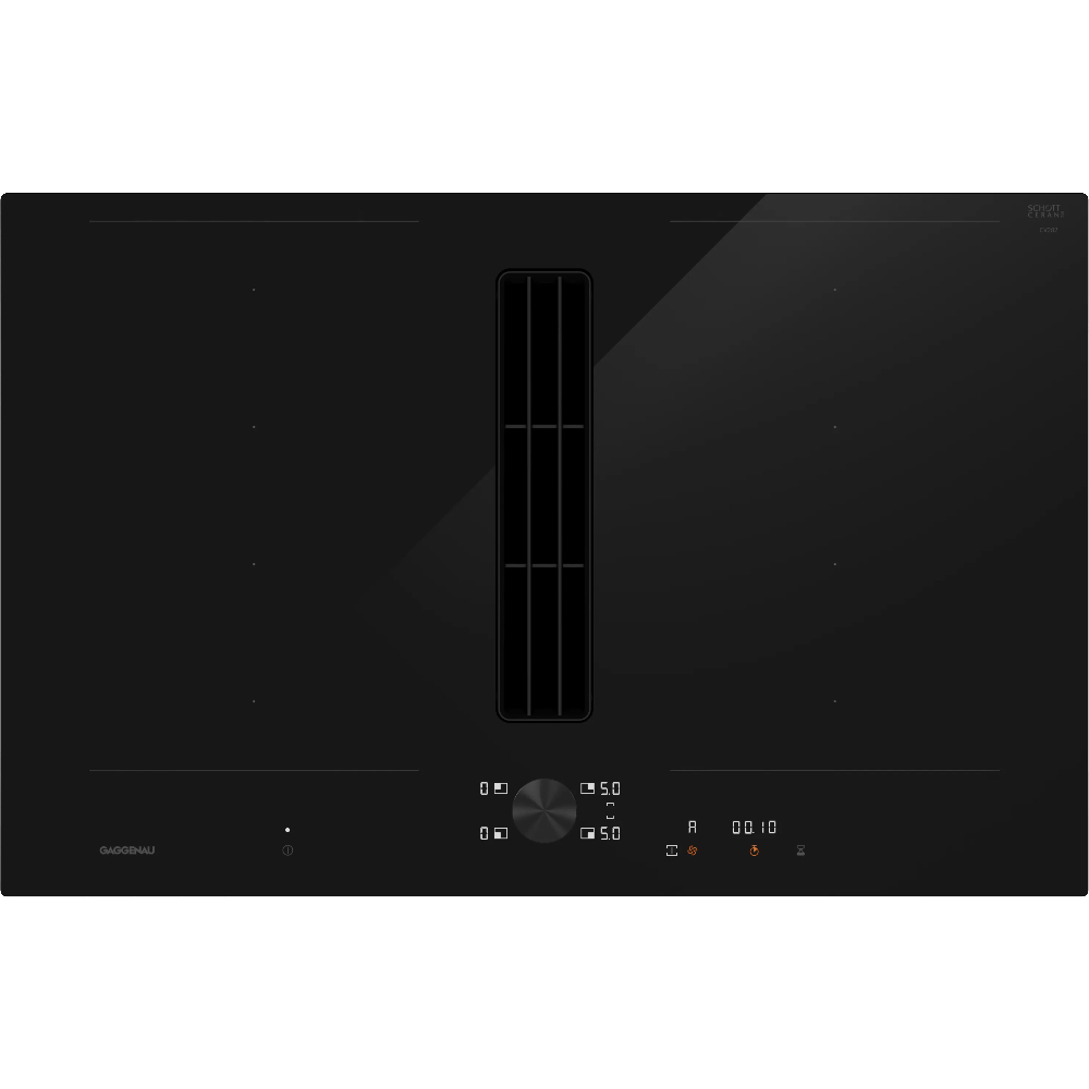Варочная панель индукционная с вытяжкой Gaggenau CV282101, черный