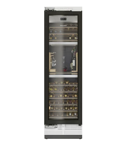 Винный шкаф встраиваемый Miele KWT 2672 ViS, черный/стеклянная дверь