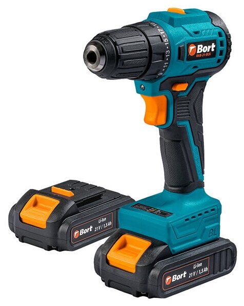 Дрель-шуруповерт Bort BAB-21-BLK (кейс в комплекте) (93413526)