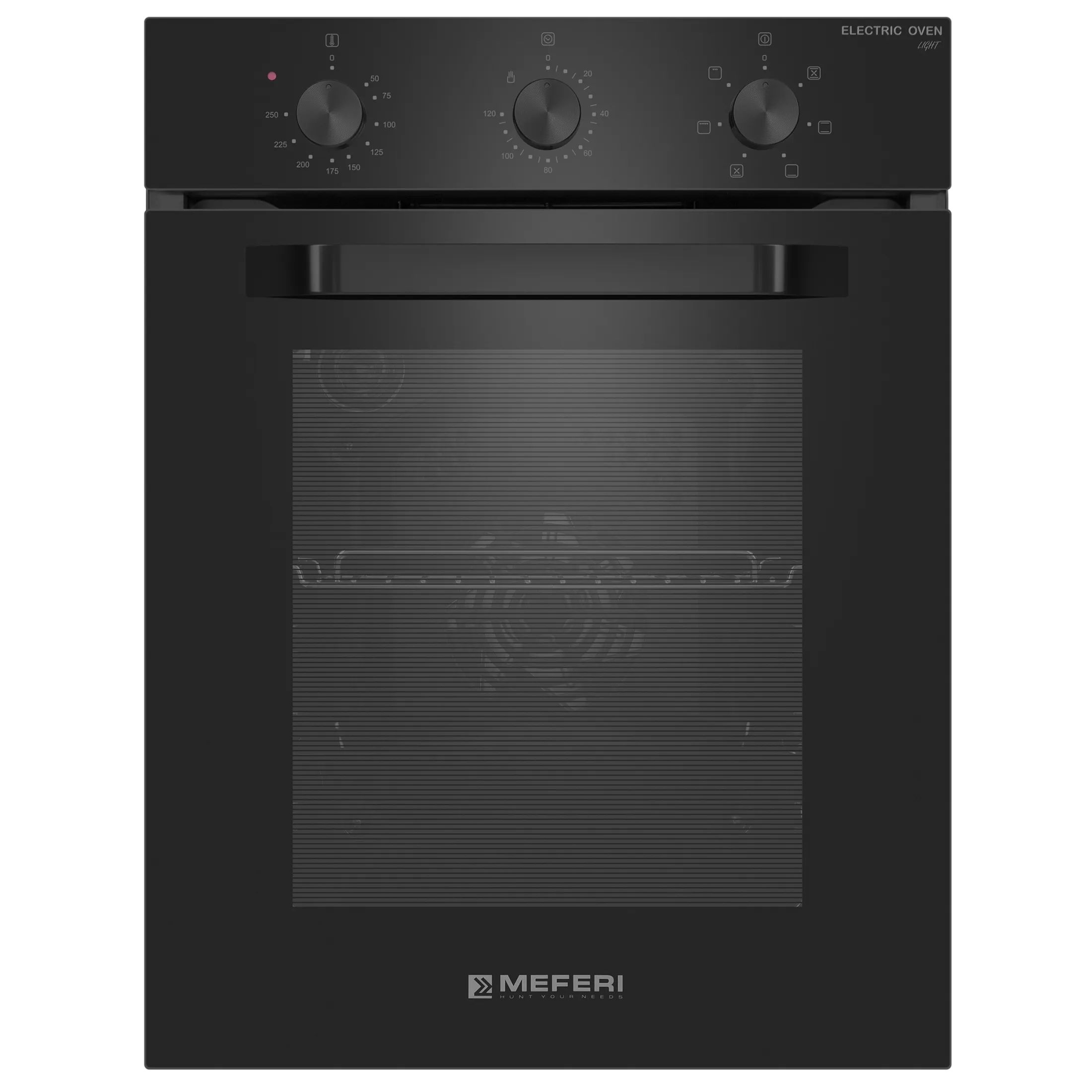 Духовой шкаф электрический Meferi MEO456BK LIGHT, черный