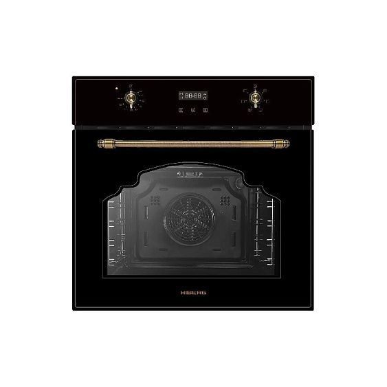 Духовой шкаф электрический HIBERG VM 6260 RB, черное стекло