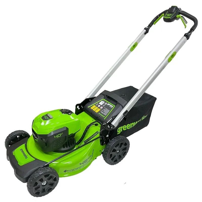 Газонокосилка аккумуляторная GreenWorks GD40LM48SPK4, арт. 2517407UB (с АКБ и ЗУ)