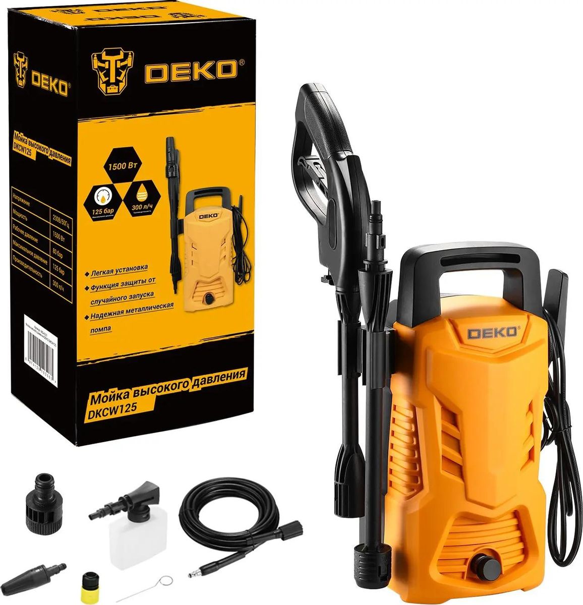 Мойка высокого давления Deko DKCW125 (063-4301)