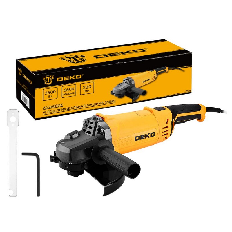Угловая шлифмашина (болгарка) DEKO AG2600DK