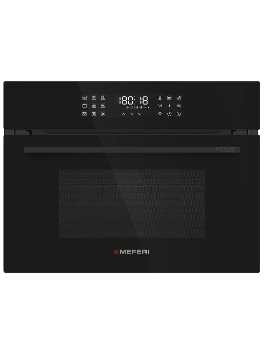 Духовой шкаф электрический Meferi MEO609BK MICROWAVE, черный