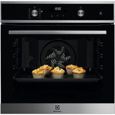 Духовой шкаф электрический Electrolux EOD6P66X, серебристый/черный