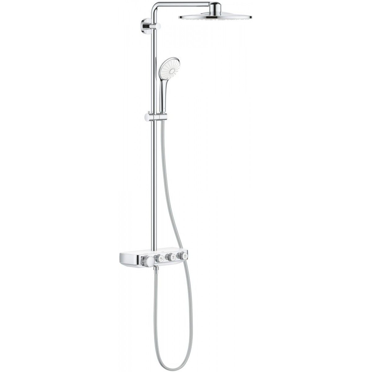 Душевая стойка Grohe Euphoria SmartControl 310 Duo 26507LS0 (с термостатом), хром/белый