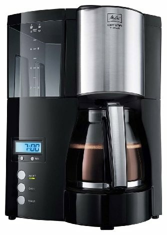 Кофеварка капельная Melitta Optima Glass Timer черный