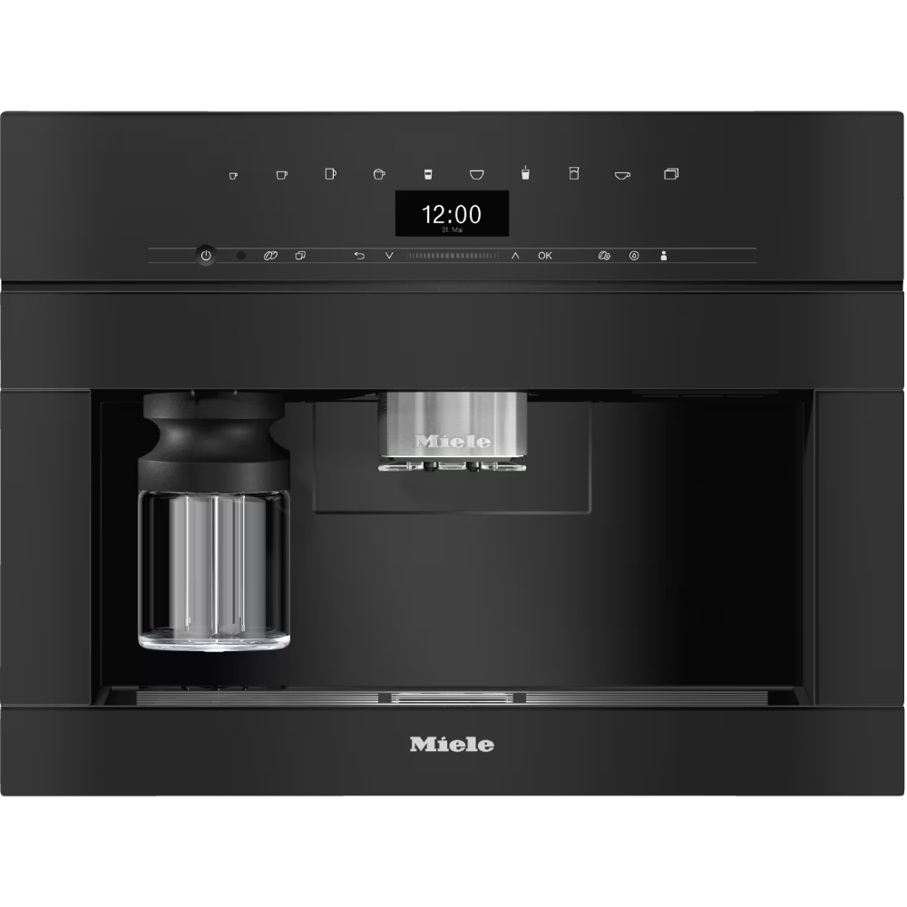 Кофемашина автоматическая встраиваемая Miele CVA 7440 Obsidian Black, черный обсидиан