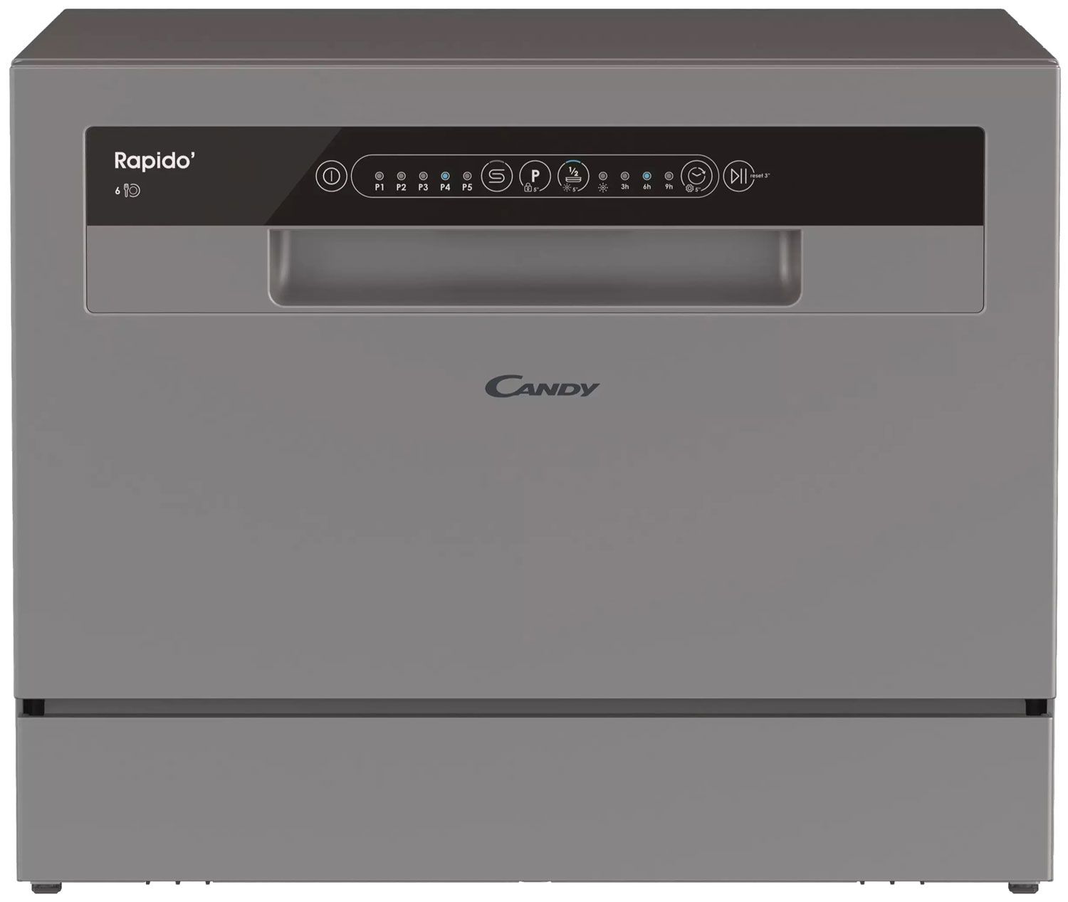 Посудомоечная машина компактная Candy CP 6F51LS-08, серебристый
