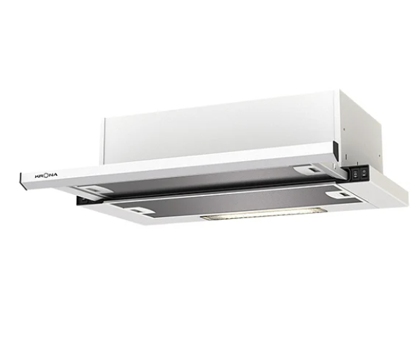 Вытяжка встраиваемая Krona Kamilla Slim 600 white (2 мотора)