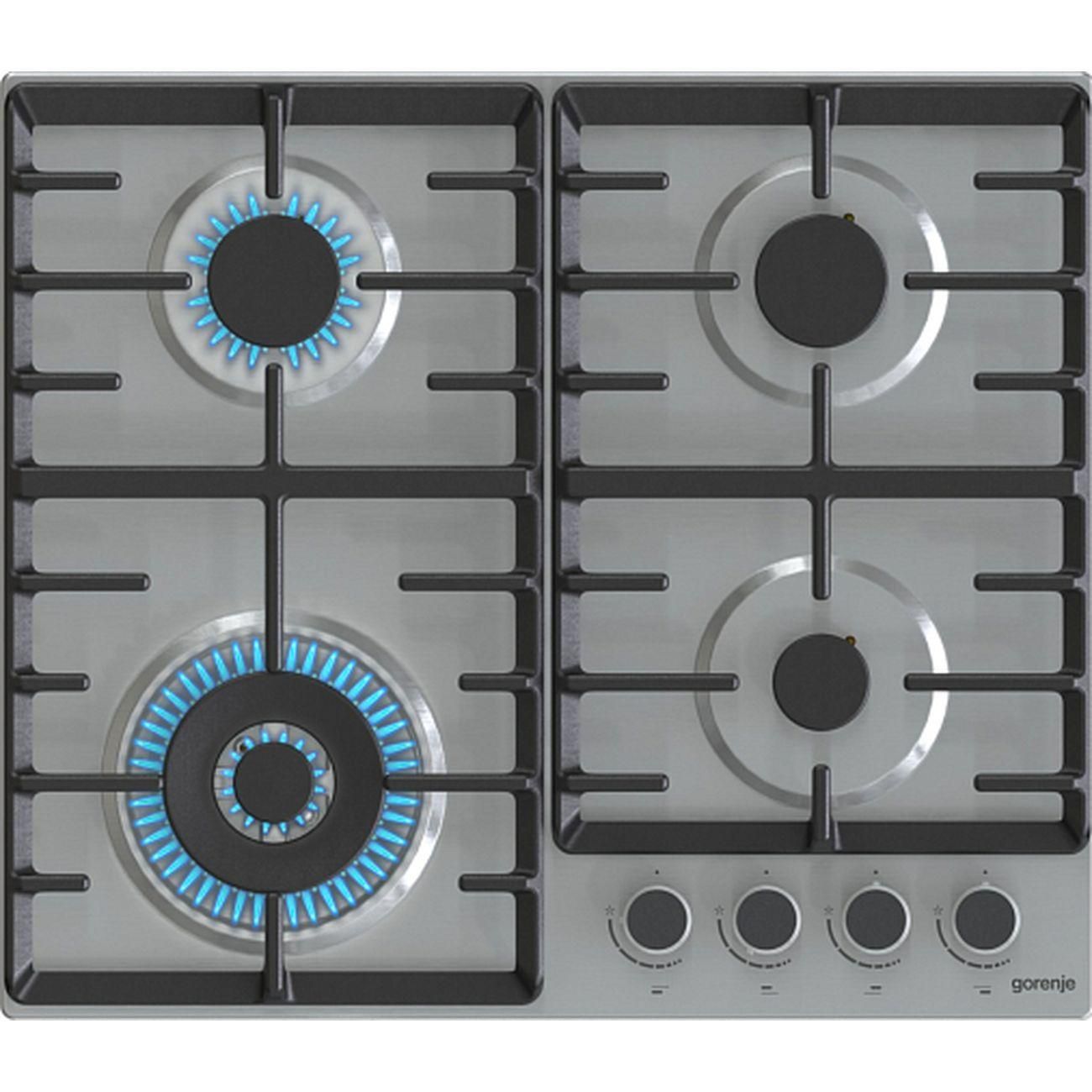 Варочная панель газовая Gorenje GW642ABX, нержавеющая сталь