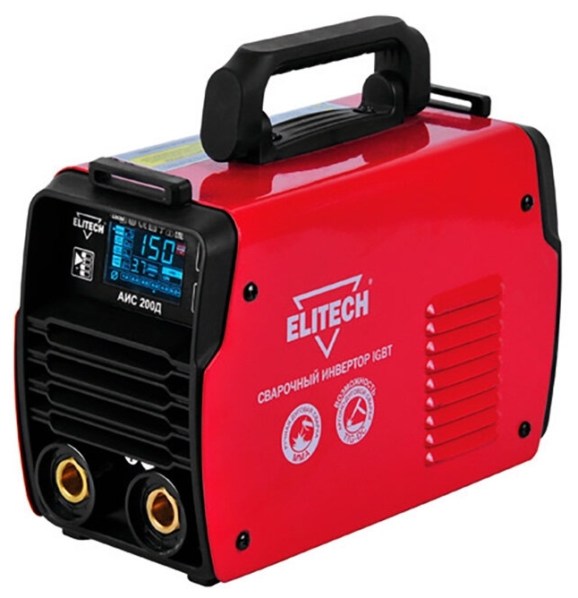 Сварочный аппарат инверторного типа ELITECH АИС 200Д (E1703.013.00) TIG, MMA