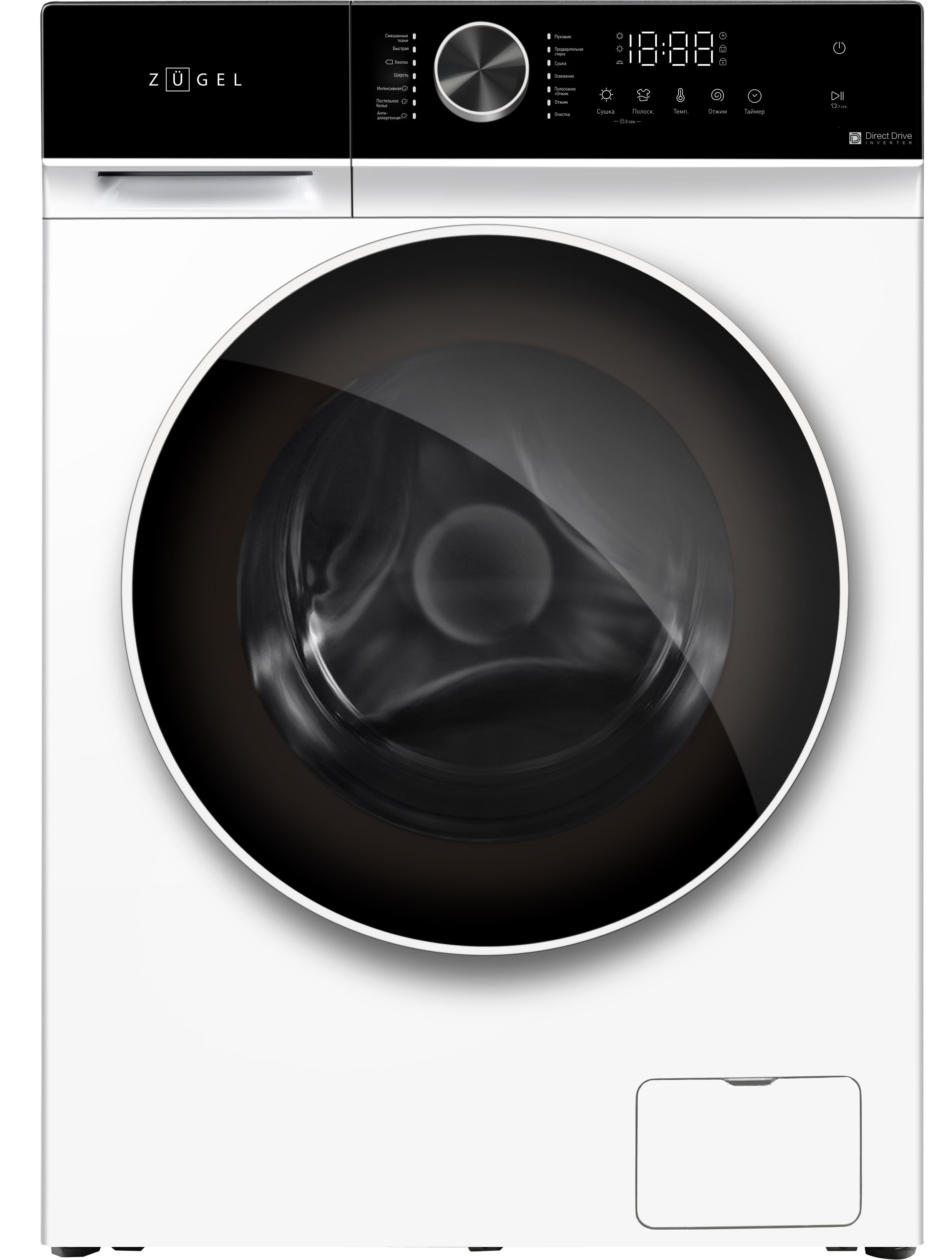 Стиральная машина ZUGEL ZWDF10712I Inverter Steam DD