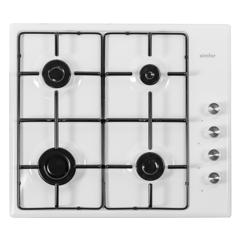 Варочная панель газовая Simfer H60Q40W411, белый