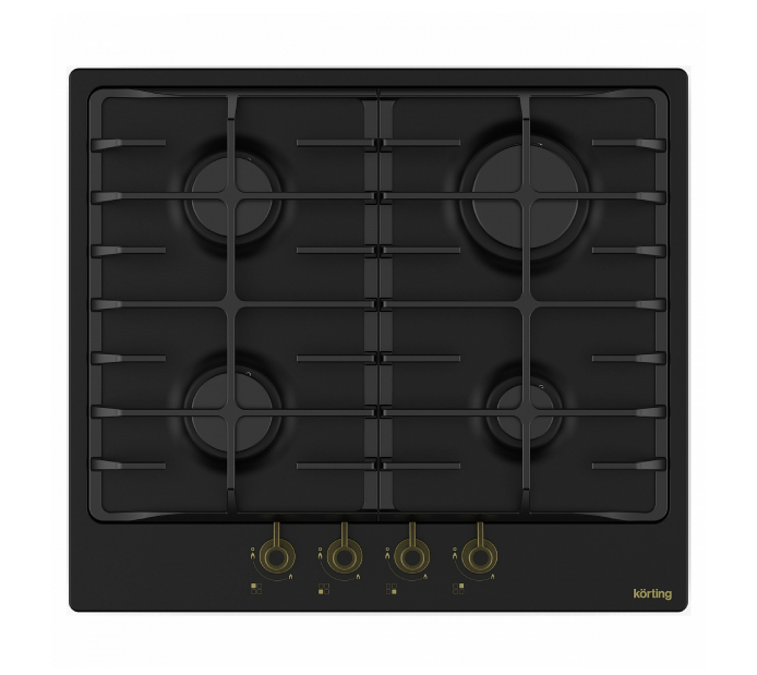 Варочная панель газовая Korting HG 645 CRN, матовый черный
