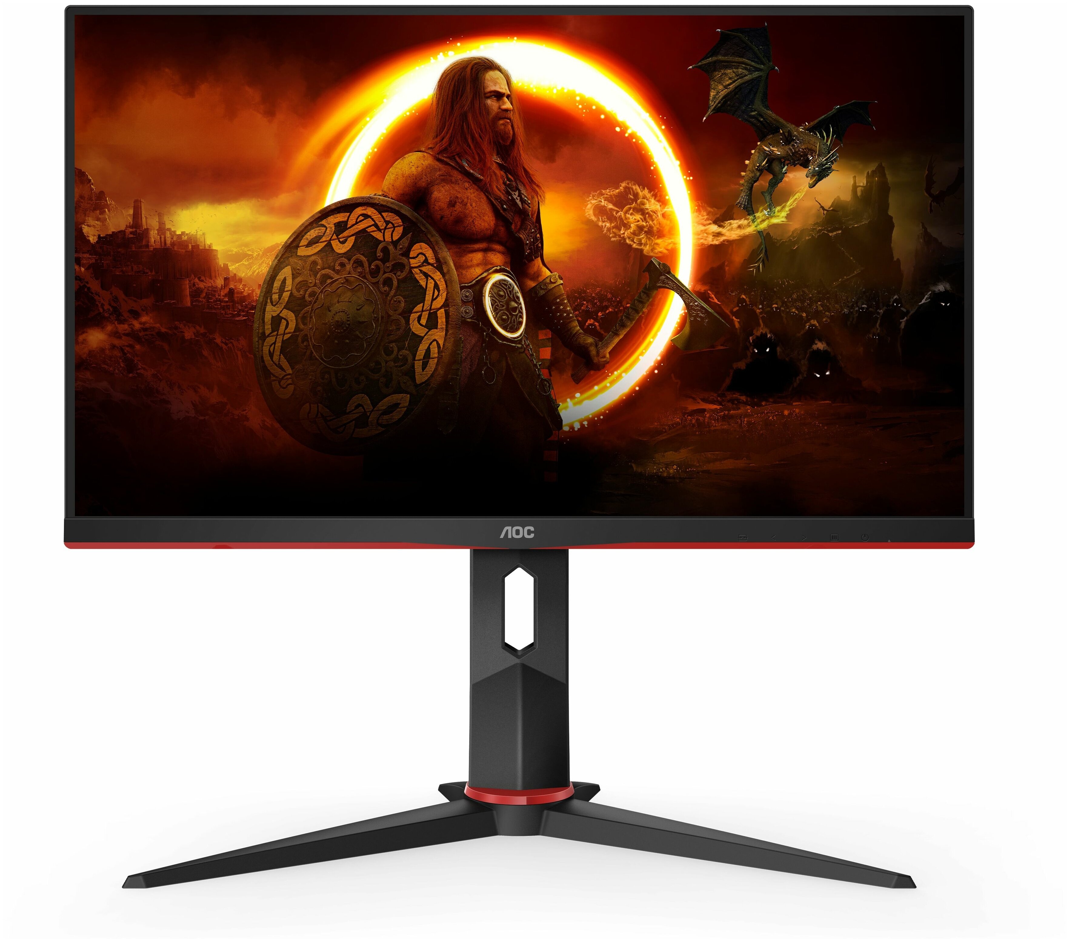 Монитор AOC Gaming 24G2SPU/BK черный/красный