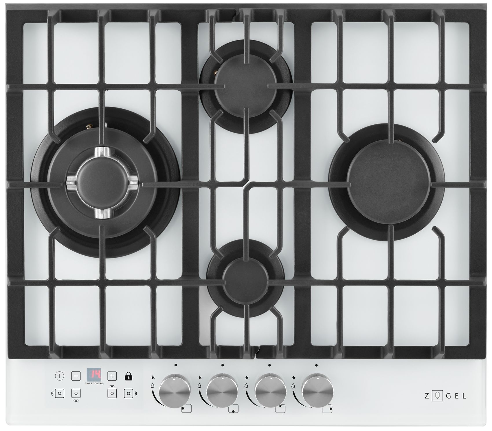 Варочная панель газовая Zugel ZGH600W, белый