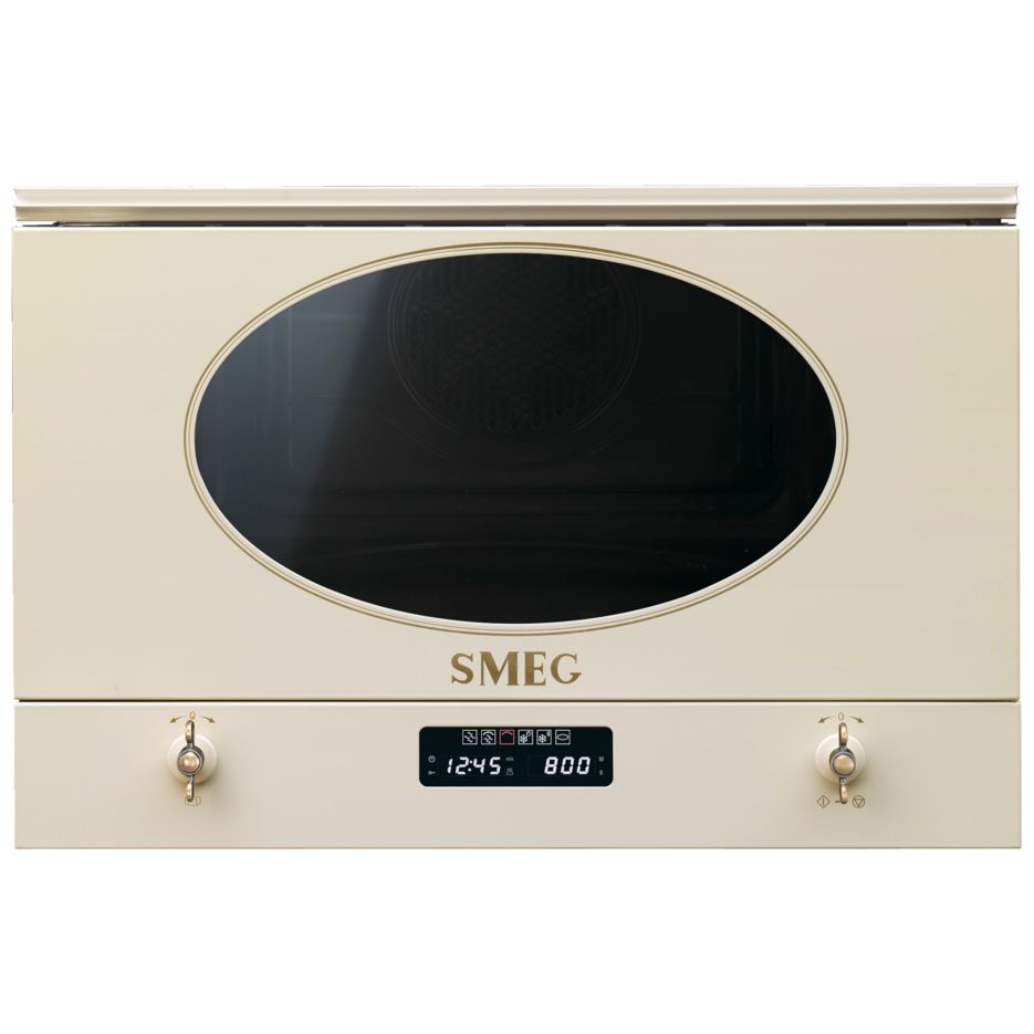 Микроволновая печь встраиваемая Smeg MP822PO, кремовый