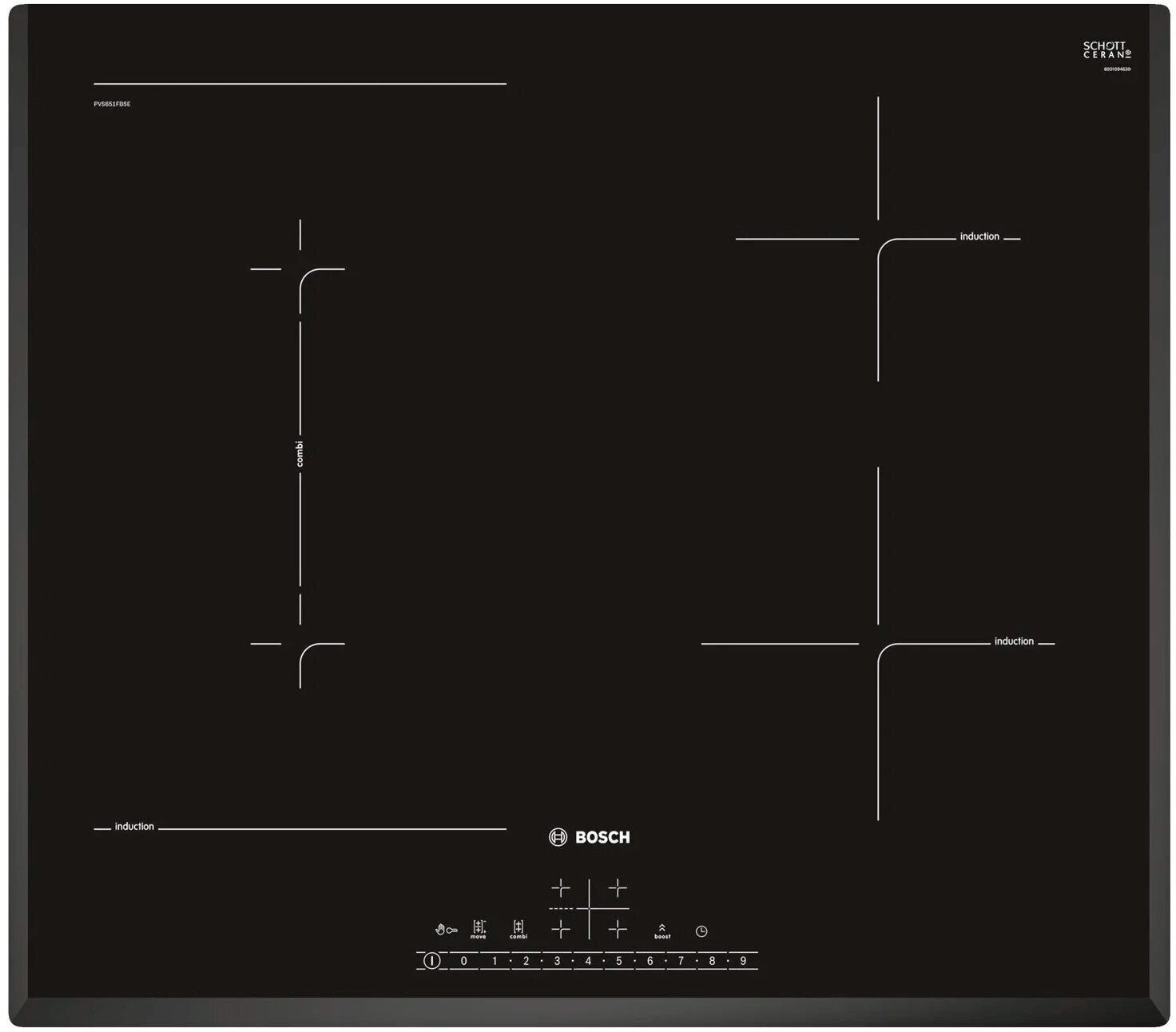 Индукционная варочная поверхность Bosch PVS645FB5E