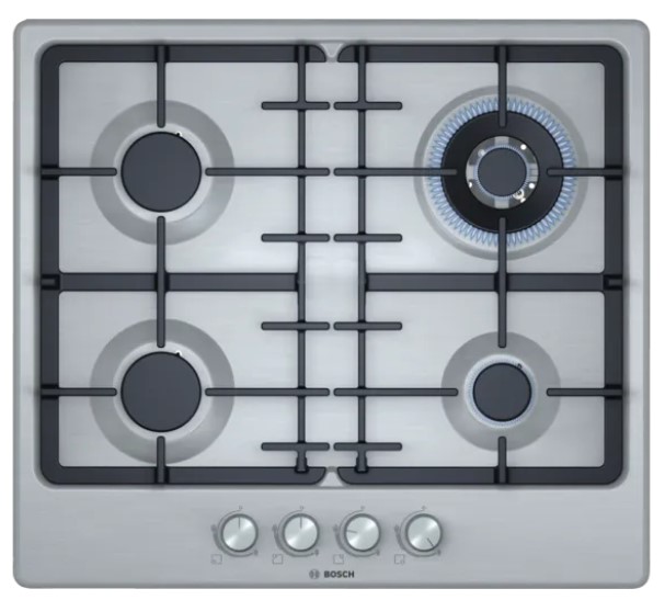 Варочная панель газовая Bosch PGH6B5O92R, нержавеющая сталь
