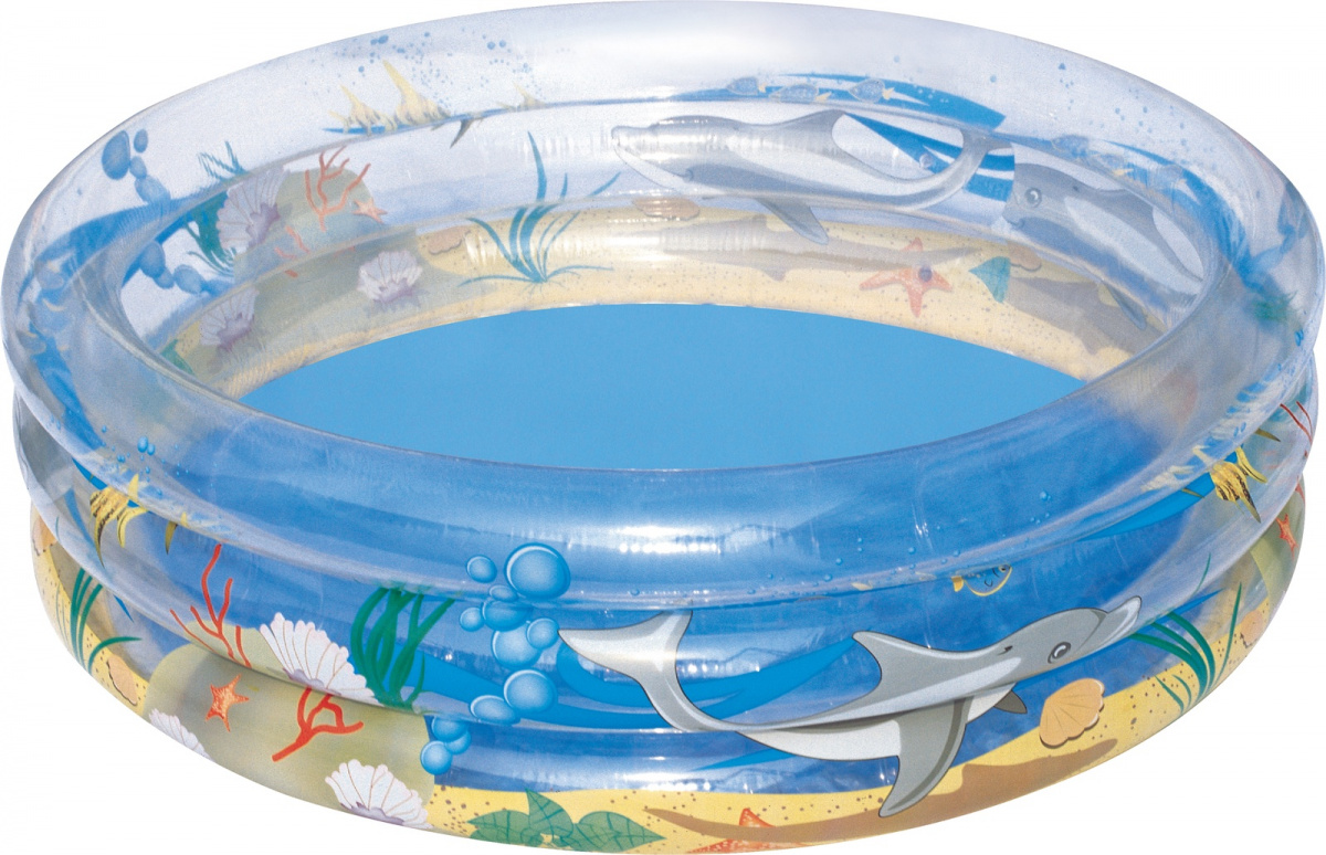 Детский бассейн Bestway Transparent Sea Life 51045