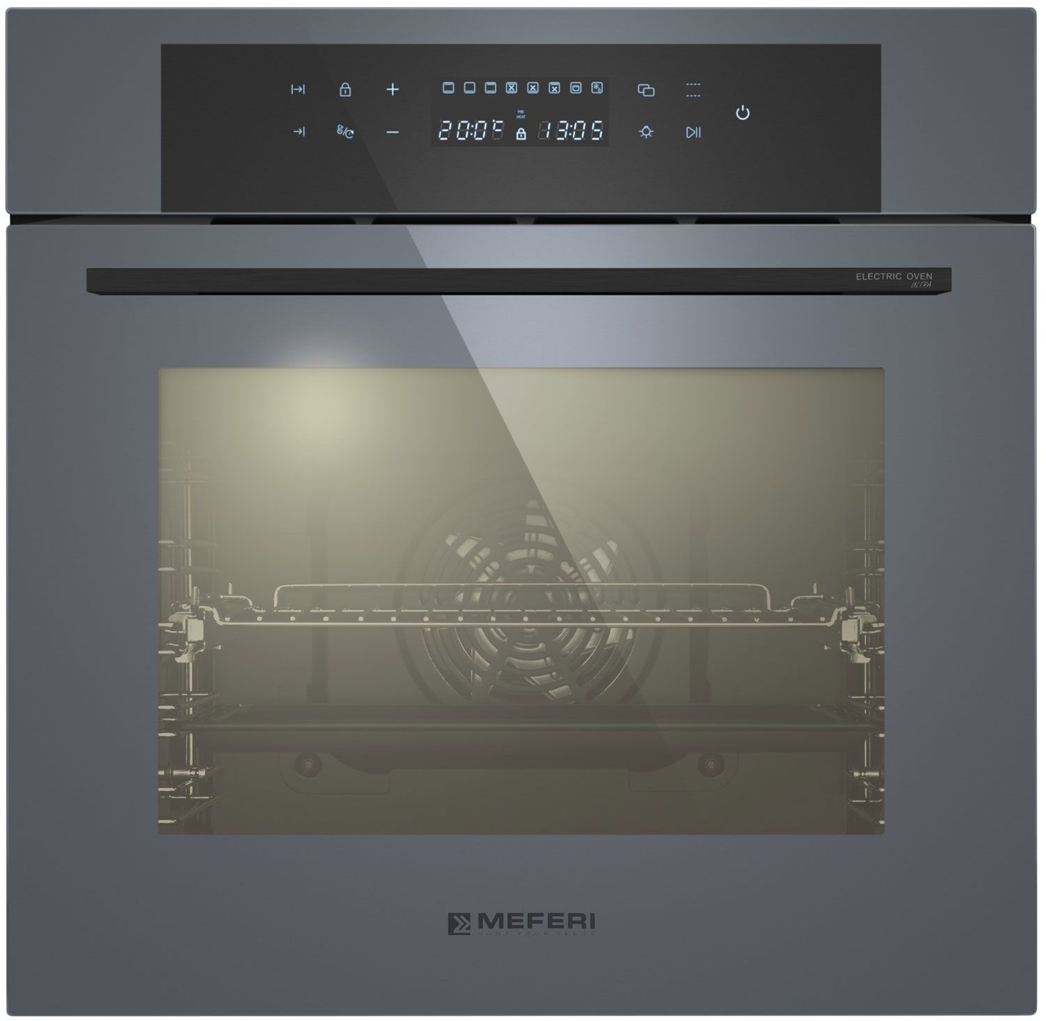 Духовой шкаф электрический Meferi MEO6010GR ULTRA, серый