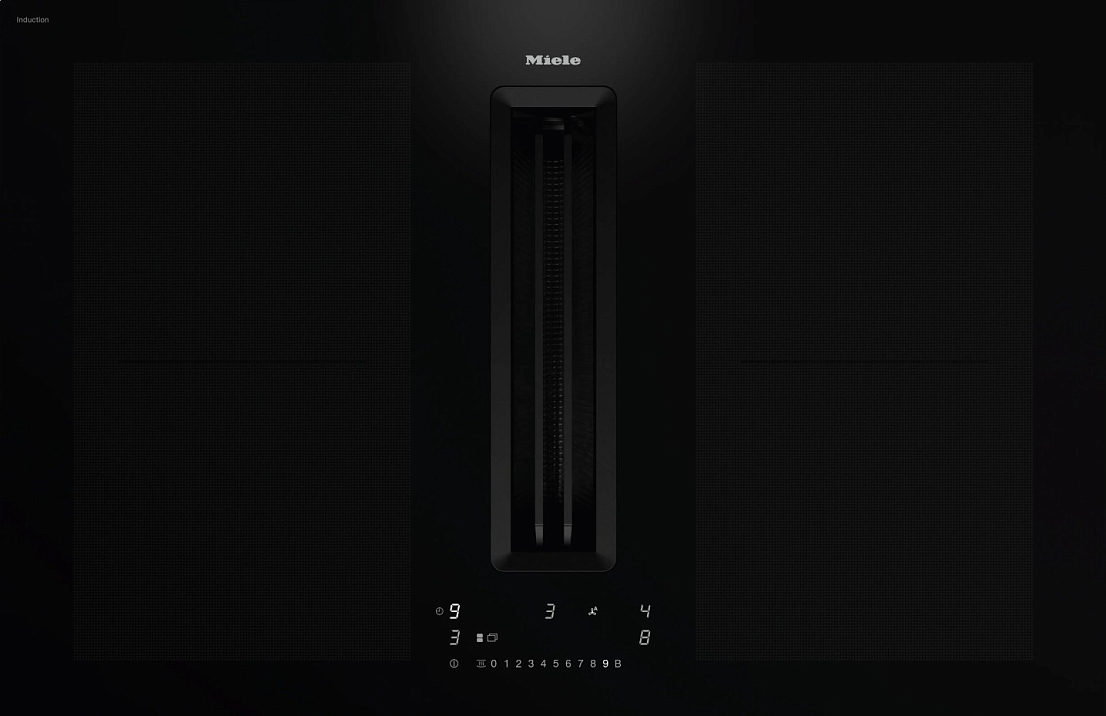 Варочная панель индукционная Miele KMDA 7676 FL-A BlackPerfection, черный