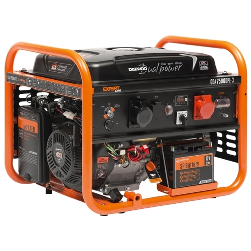 Генератор бензиновый Daewoo Power Products GDA 7500DPE-3