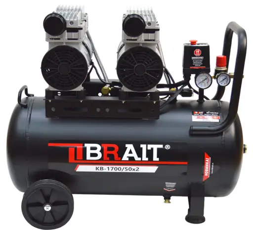 Компрессор воздушный BRAIT KB-1700/50X2