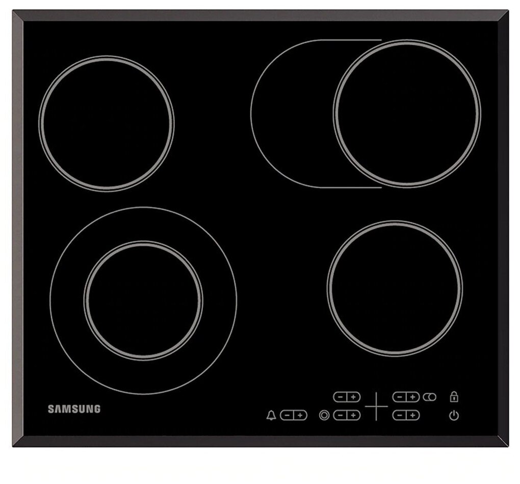 Варочная панель электрическая Samsung NZ64T3516QK/WT, черный