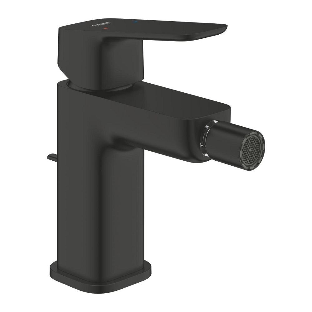 Смеситель для биде Grohe Cubeo 1018102430 (с донным клапаном),  матовый черный