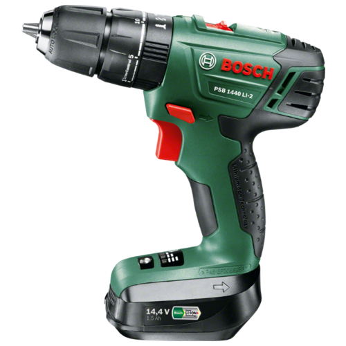 Дрель-шуруповерт BOSCH PSB 1440 LI-2 1.5Ah x2 Case