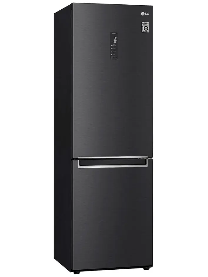 Холодильник с морозильником LG GC-B459SBUM черный
