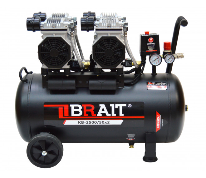 Компрессор воздушный BRAIT KB-2500/50X2