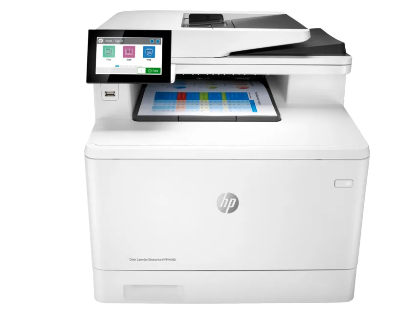 МФУ лазерный HP Color LaserJet Enterprise MFP M480f (3QA55A), белый