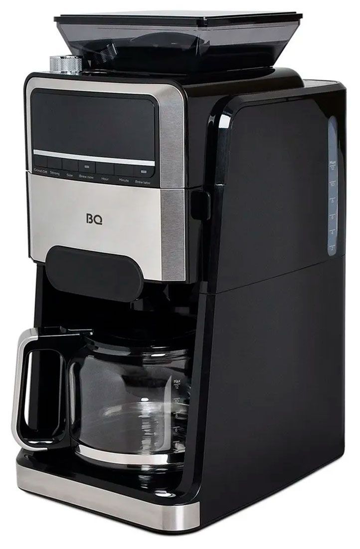 Кофеварка капельная BQ CM3002, черный/стальной