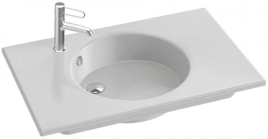 Раковина накладная Jacob Delafon Odeon Rive Gauche EXAW112-Z-00, белый