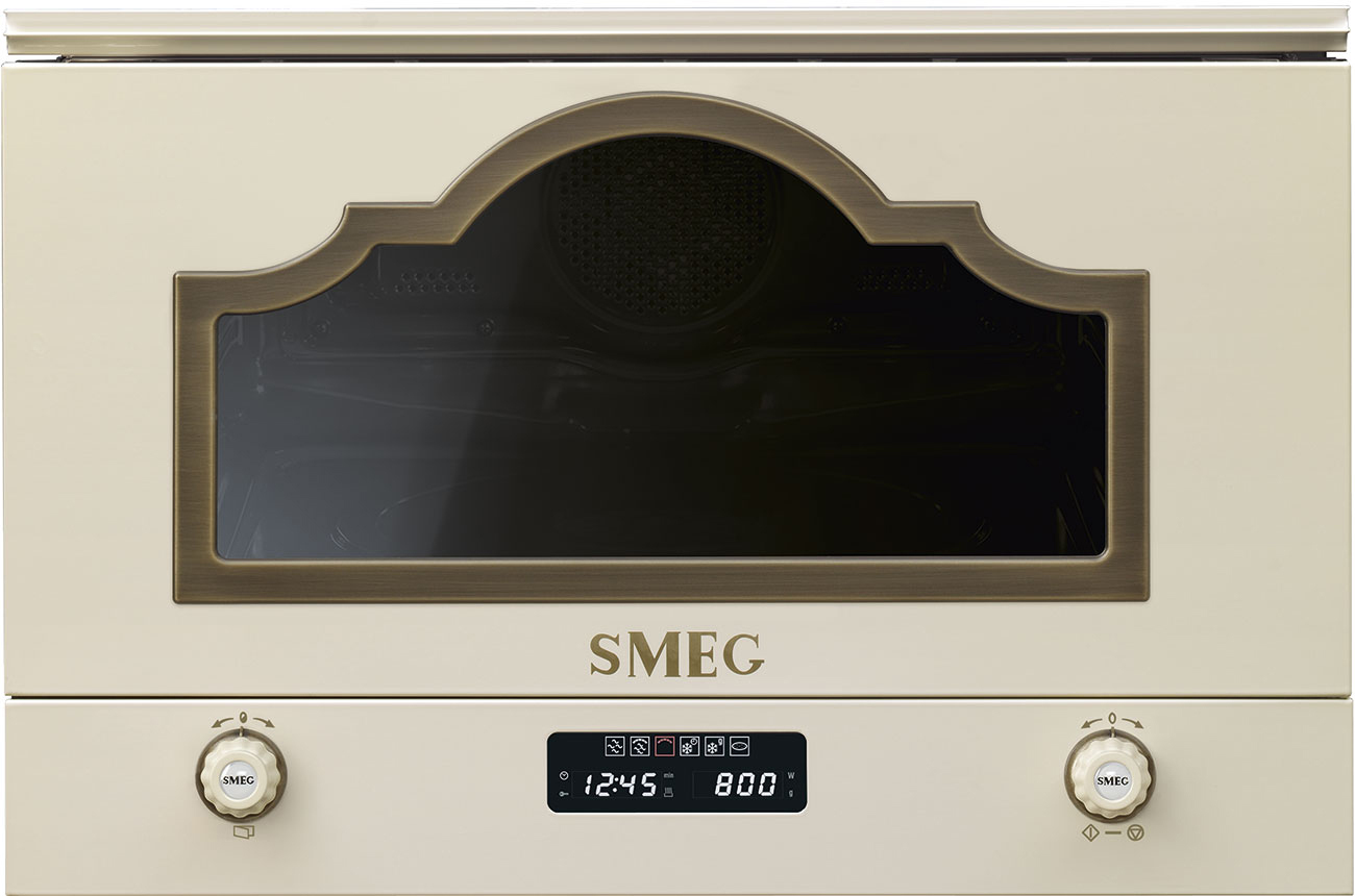 Микроволновая печь встраиваемая Smeg MP722PO, кремовый