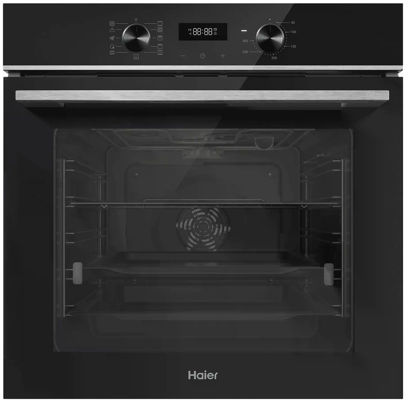 Духовой шкаф электрический Haier HOQ-A2AEN3BX, черный/нержавеющая сталь