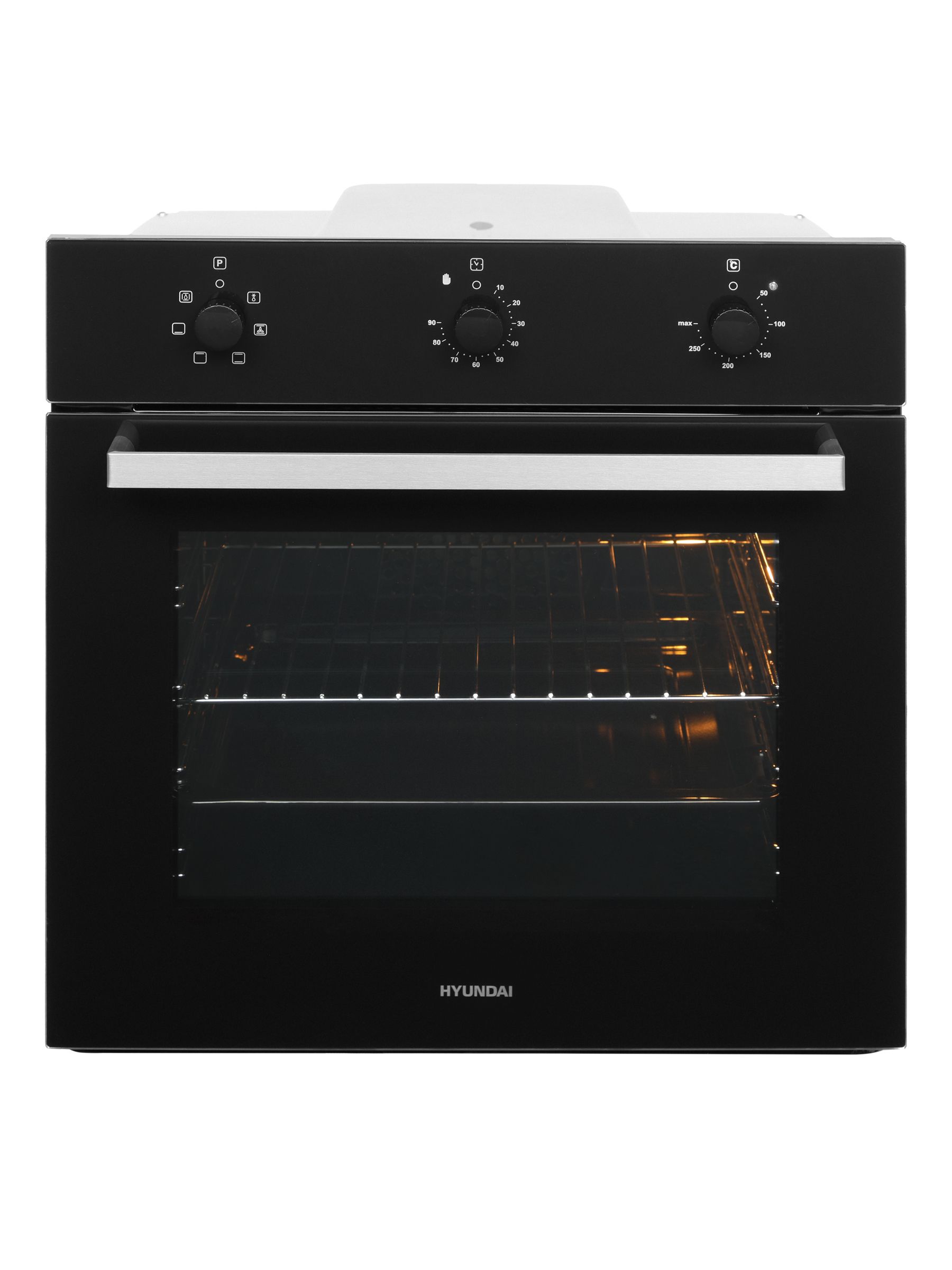 Духовой шкаф электрический Hyundai HEO 6631 BG черный