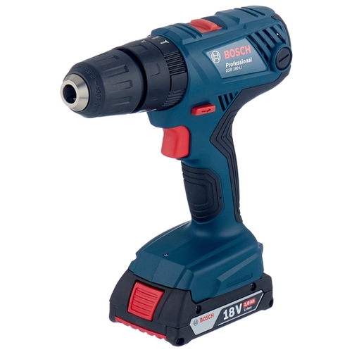 Дрель-шуруповерт аккумуляторная ударная Bosch GSB 180-LI, арт. 06019f8323 (кейс, с 2 АКБ и ЗУ)