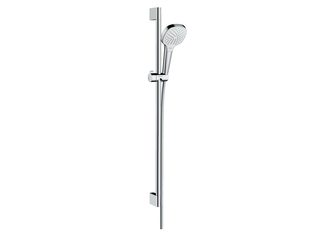 Душевой гарнитур Hansgrohe Croma Select E 110 3jet Vario 26592400 (со штангой), белый/хром