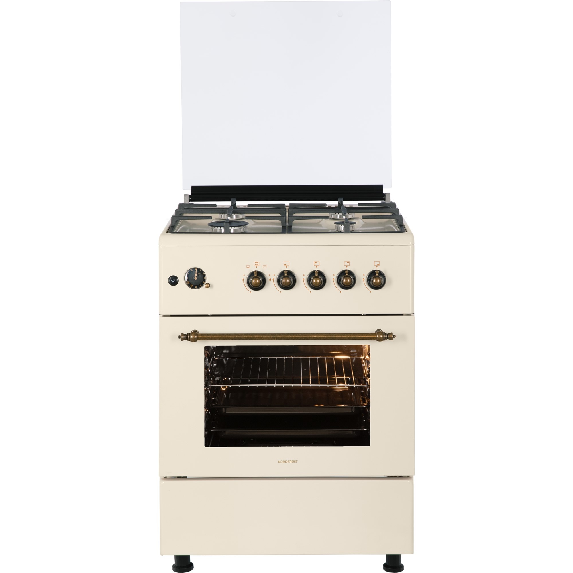 Плита газовая NORDFROST GG 6064 YR, бежевый